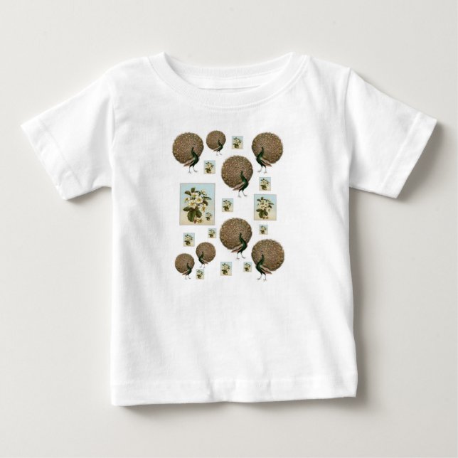 Baby T-Shirt Peacock (Framsida)