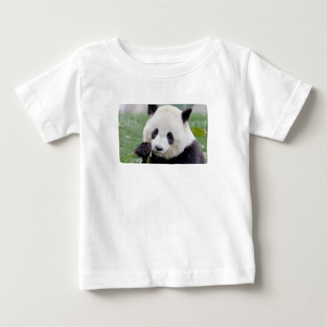 Baby T-Shirt Photo jätte panda , djur 0017. (Framsida)