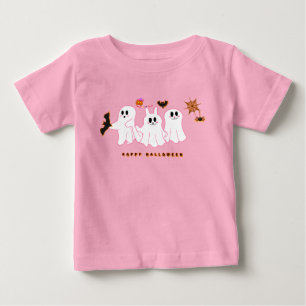 Baby T-Shirt Roliga spöken poserar för en bild