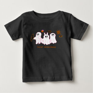 Baby T-Shirt Roliga spöken poserar för en bild