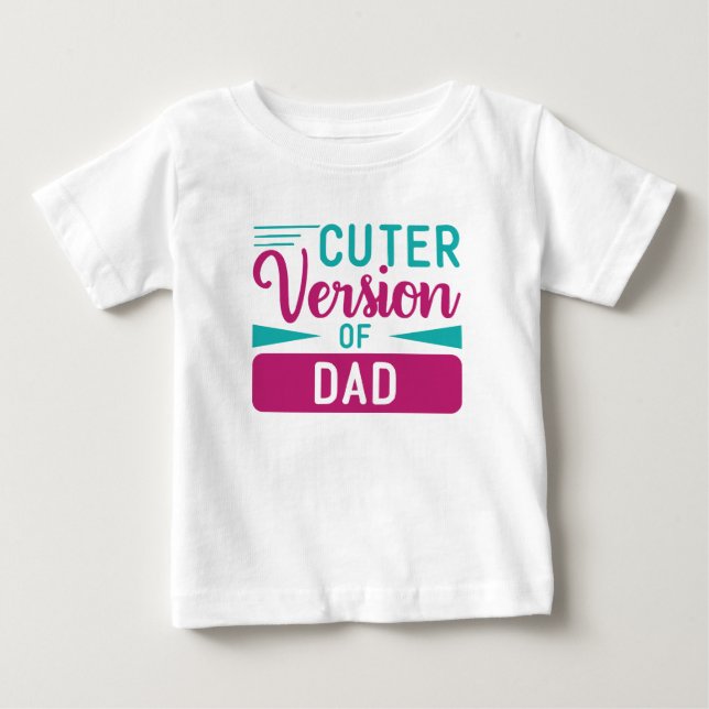 Baby T-shirt sötare version av pappa (Framsida)