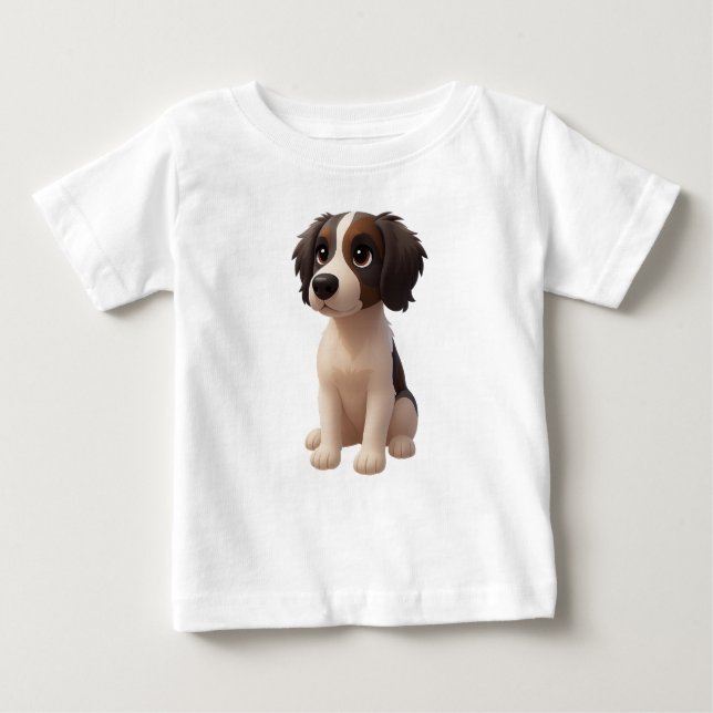 Baby T Shirt Sprollie Puppy (Framsida)