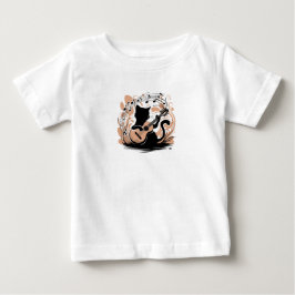 Baby T-Shirt - svart katt