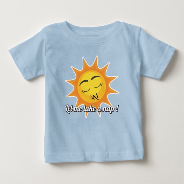 Baby T-Shirt : Ta en kapa (blå) (Framsida)
