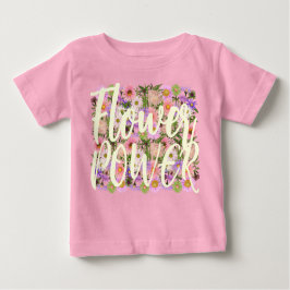 Baby t-shirt top-rosa boho-attityd