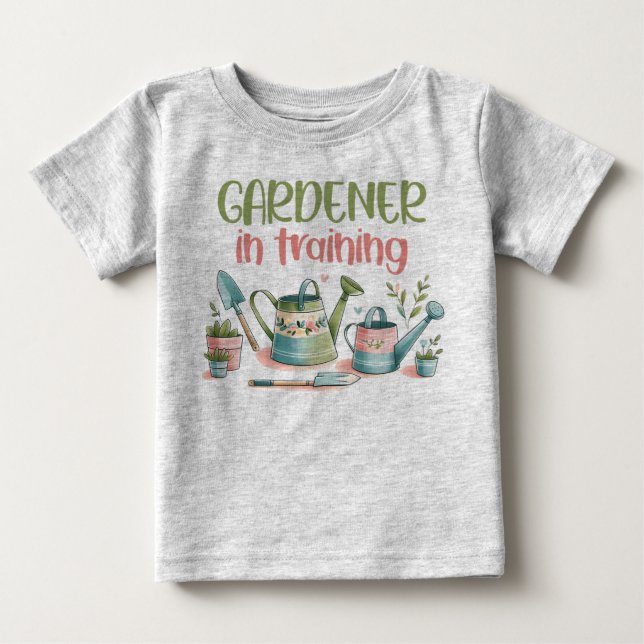Baby T-Shirt - Trädgårdsmästare under utbildning (Framsida)