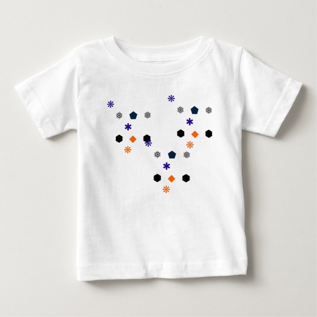 Baby T-Shirt - Unik geometrisk design (Framsida)