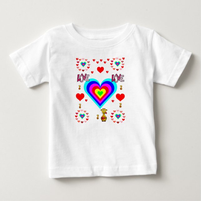 Baby T-Shirt Valentindagen (Framsida)