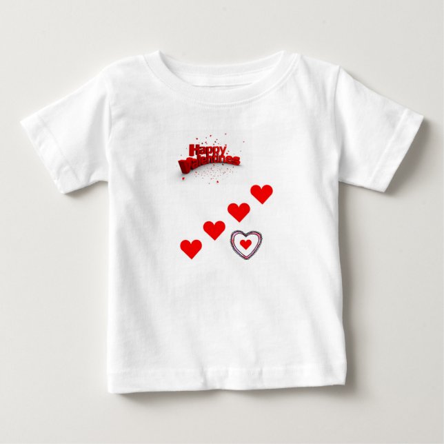 Baby T-Shirt Valentindagen (Framsida)