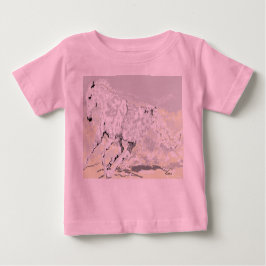 Baby T-shirt Vit Hingst