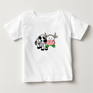 Baby T-shirt weiß "Kuhmotiv"