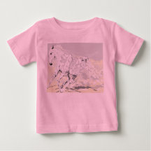 Baby T-Shirt White Stallion