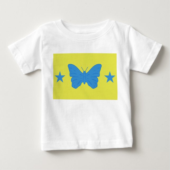 Baby T-Shirt with Flag of Bady Bassit, Brazil (Framsida)