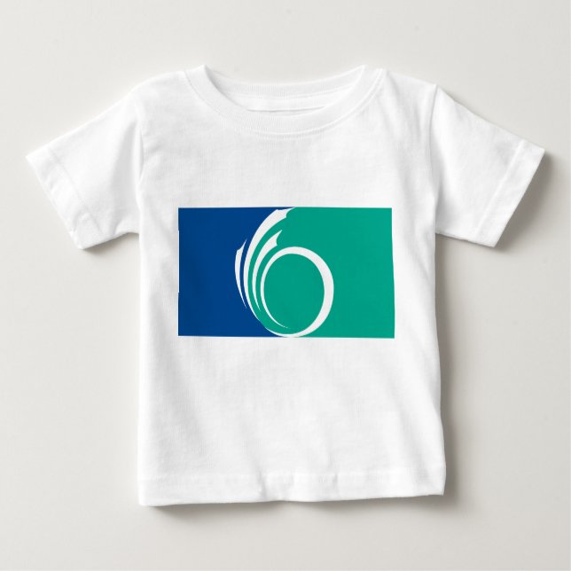 Baby T-Shirt with Flag of Ottawa, Canada (Framsida)