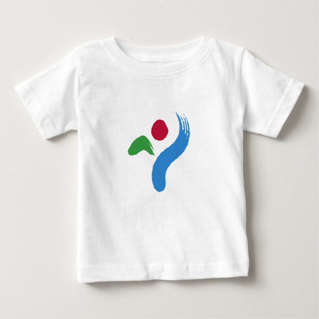 Baby T-Shirt with Flag of Seoul (Framsida)