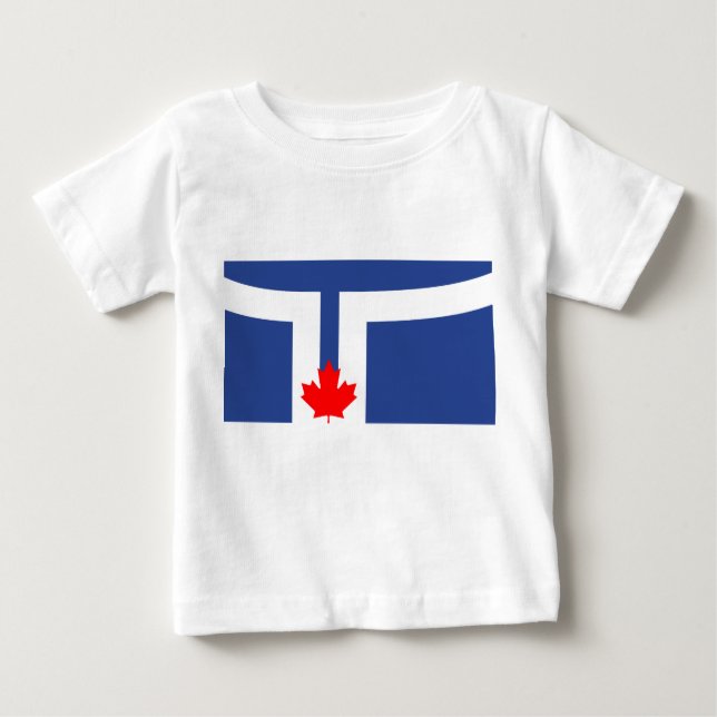 Baby T-Shirt with Flag of Toronto (Framsida)