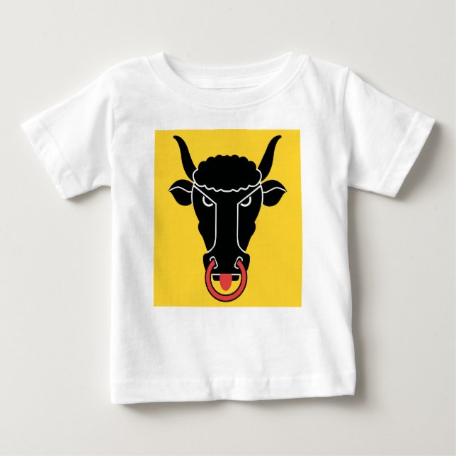 Baby T-Shirt with Flag of Uri, Switzerland (Framsida)