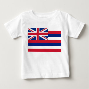 Baby T - Shirt with Flagga of Hawaii Tee