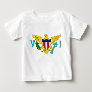 Baby T Shirt with Flagga of Virgin Islands, USA