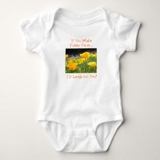 Baby T-shirts Creepers Onesies Poppy Blomma Spädba