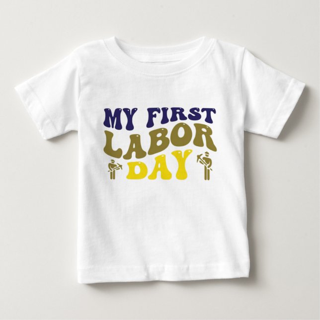 Baby T-Shirts, som är en bra arbetsdag: Celebrate T Shirt (Framsida)