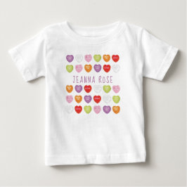 Baby T-skirt för konversationshjärdar Personlig Tee Shirt