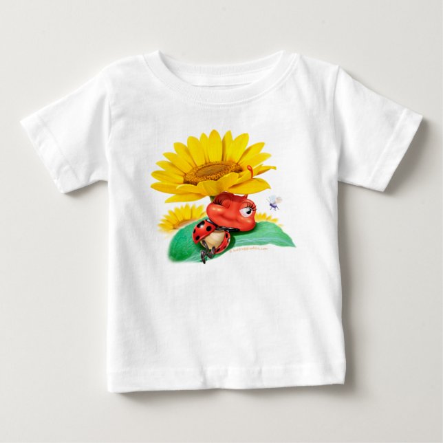 Baby T-skjorta Sömnig Ladybug/Sömnig Ladybird T Shirt (Framsida)