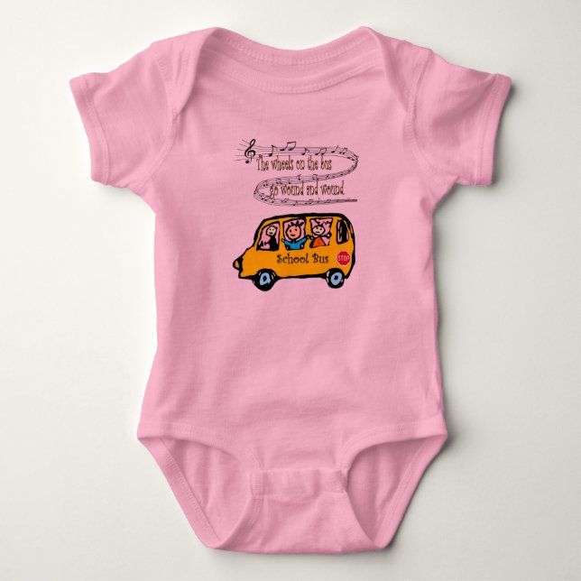 Baby Talk ~ Baby Sjungor ~ Skola Buss Sång ~ T Shirt (Framsida)