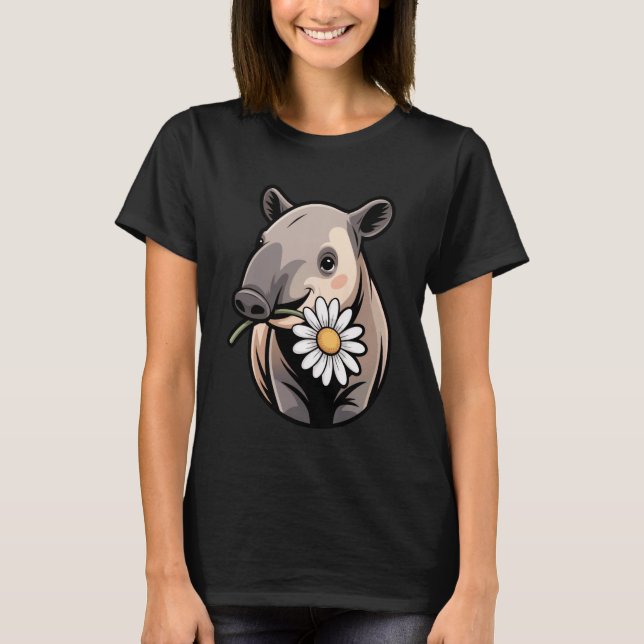 Baby Tapir Design for Animal Lovers and Tapir T Shirt (Framsida)