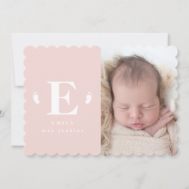 Baby tar första födelseanmälan meddelande (Framsida)