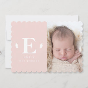 Baby tar första födelseanmälan meddelande