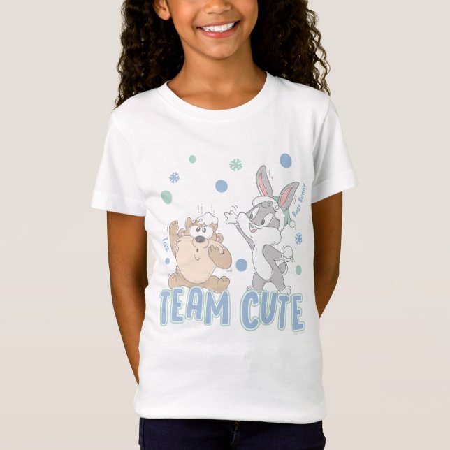 Baby TAZ™ & KRYP BUNNY™ Team Cute T Shirt (Framsida)