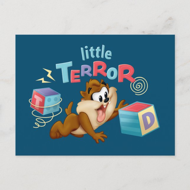 Baby TAZ™ | Little Terror Inbjudan Vykort (Framsida)