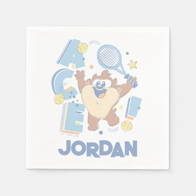 Baby TAZ™ Tennis Ace! Pappersservett (Framsidan)