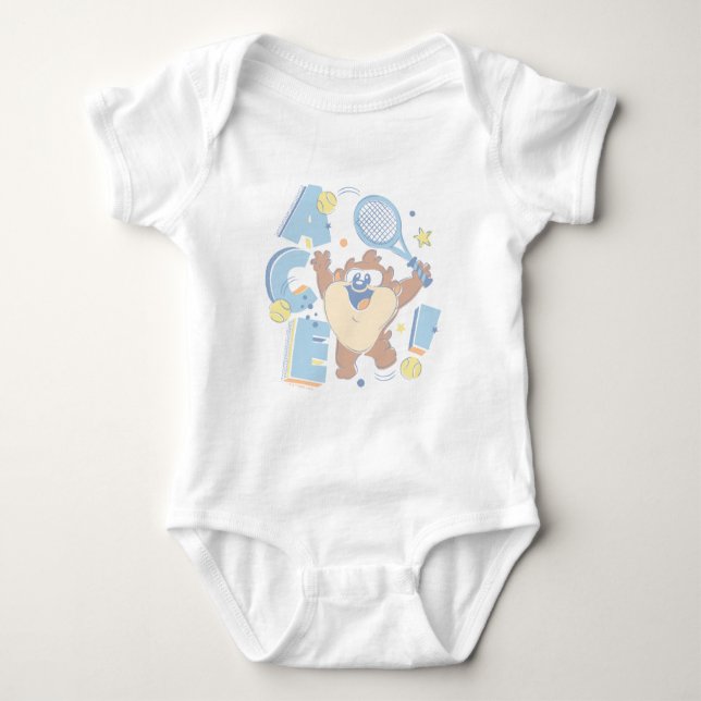 Baby TAZ™ Tennis Ace! T Shirt (Framsida)