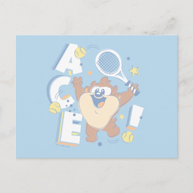 Baby TAZ™ Tennis Ace! Vykort (Framsida)