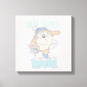 Baby TAZ™ Winter Ice Skating Canvastryck