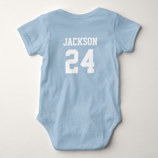 Baby Team Jersey Number och Monogram Tee Shirt (Baksida)