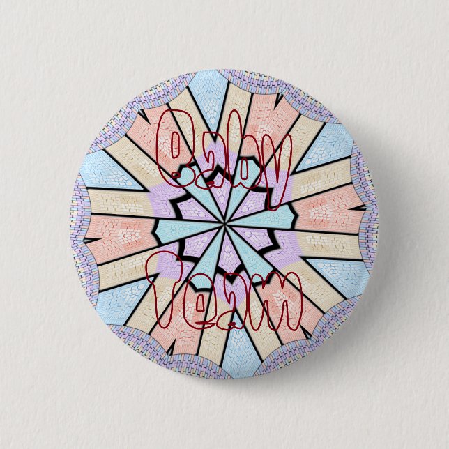 Baby-teamets babydusch Girless chic Design Knapp (Framsida)