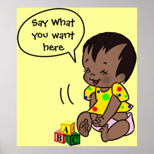 Baby Tecknad att anpassa - Poster