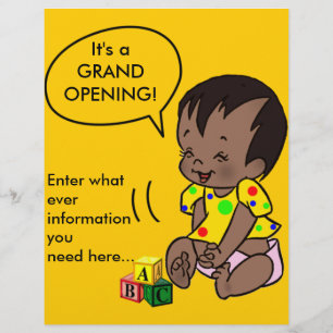Baby Tecknad att anpassa sig - Flyer