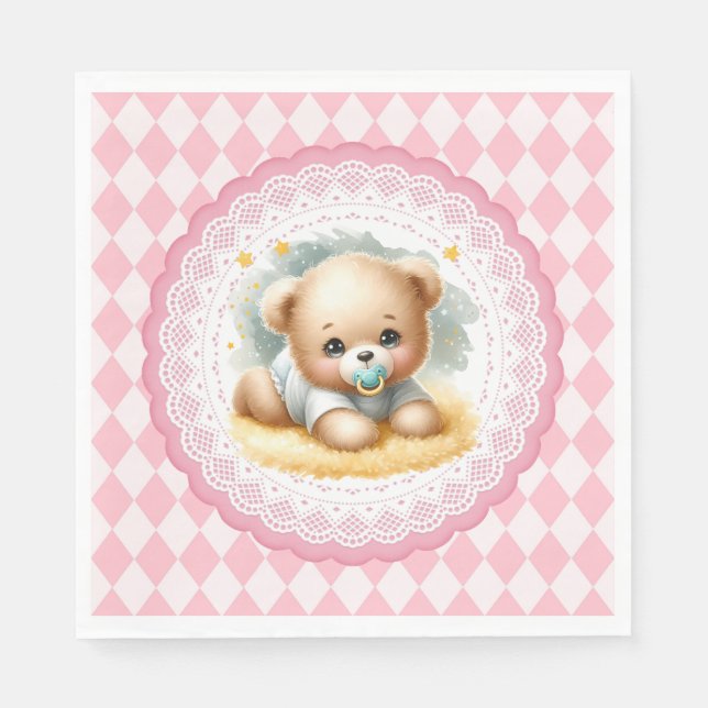 Baby Teddybjörn Pappersservett (Framsidan)