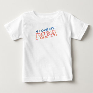 Baby Tee - "I Kärlek My Pappa"-textdesign