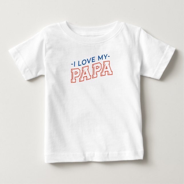 Baby Tee - "I Kärlek My Pappa"-textdesign (Framsida)