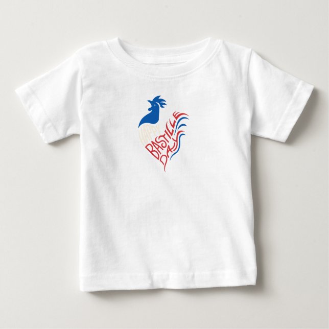 Baby Tee med Fransk-Firande-design (Framsida)