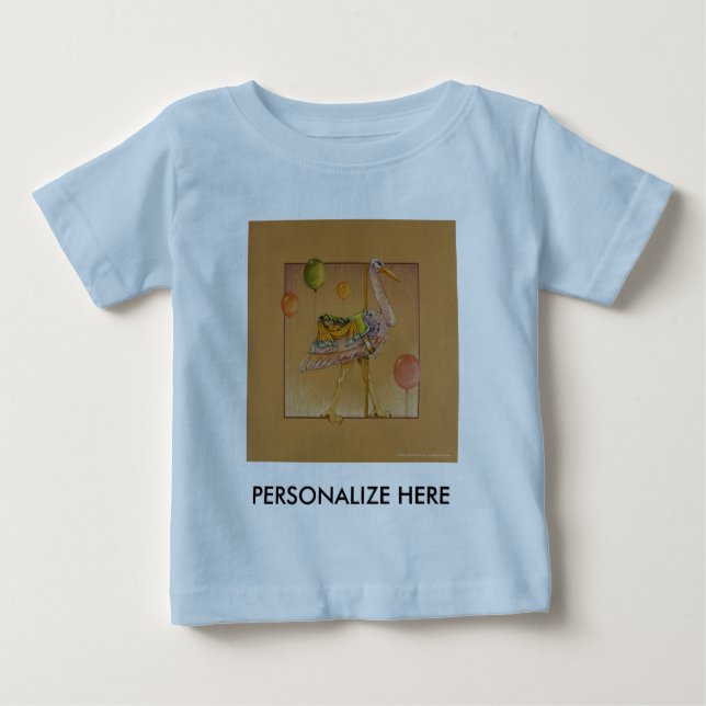 Baby Tees - Carousel Stork Tee (Framsida)