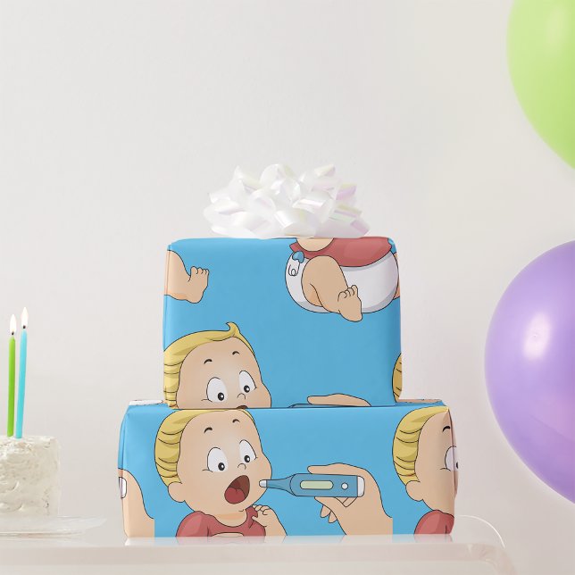 Baby Temperaturkontroll Pediatrisk hälsa Presentpapper (Skapare uppladdad)