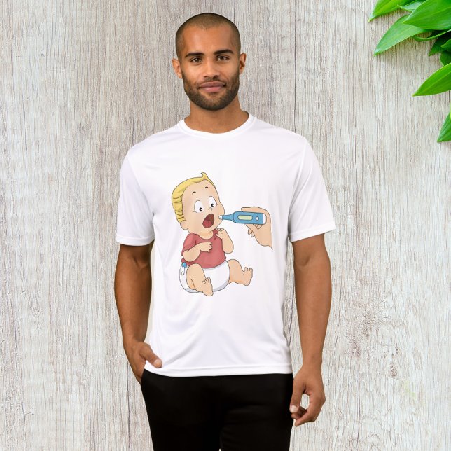 Baby Temperaturkontroll Pediatrisk hälsa T Shirt (Skapare uppladdad)