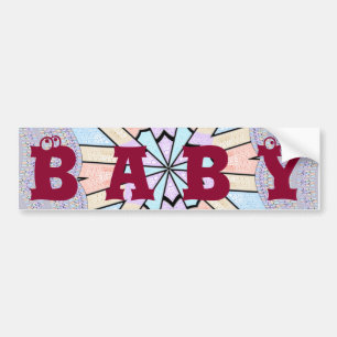 Baby Text - söt fantastisk konst Bildekal