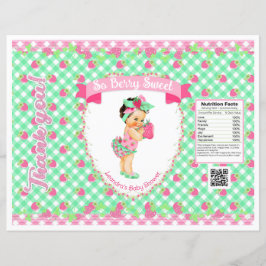 Baby Theme Rosa & Mint Gingham Chip Bag